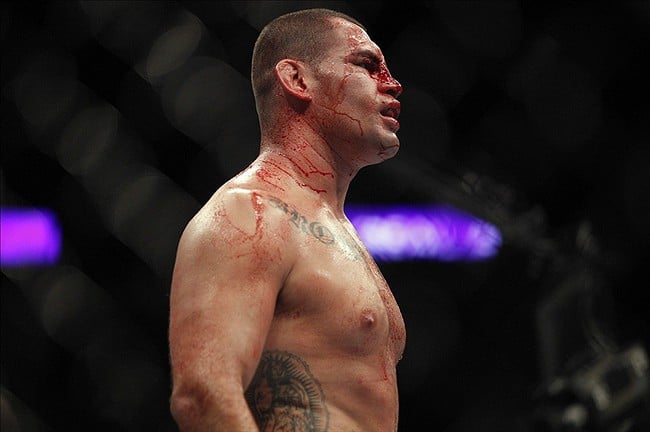 Кейн Веласкес после победы над Джуниором Дос Сантосом на UFC 166